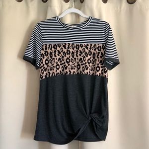 NWOT Colorblock Tee